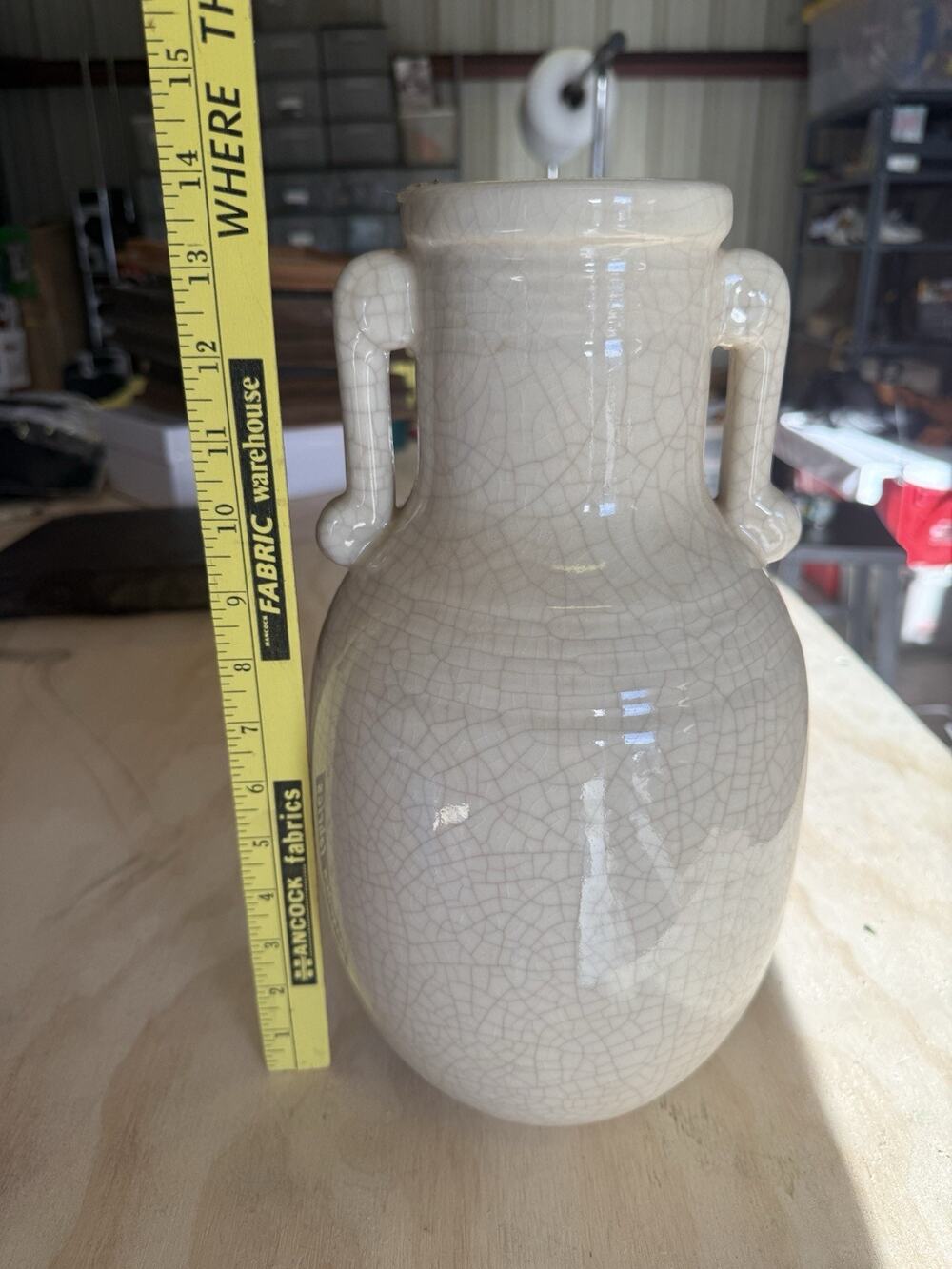 Harris Pottery Chicago Vase Shattered Look Made In USA